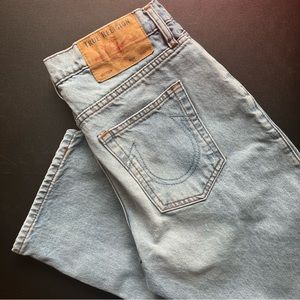 True Religion Light Relaxed Straight Jean